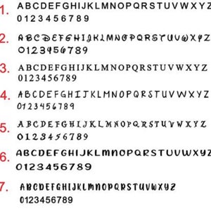 Block Letter Vinyl Alphabet decals, Capital letters