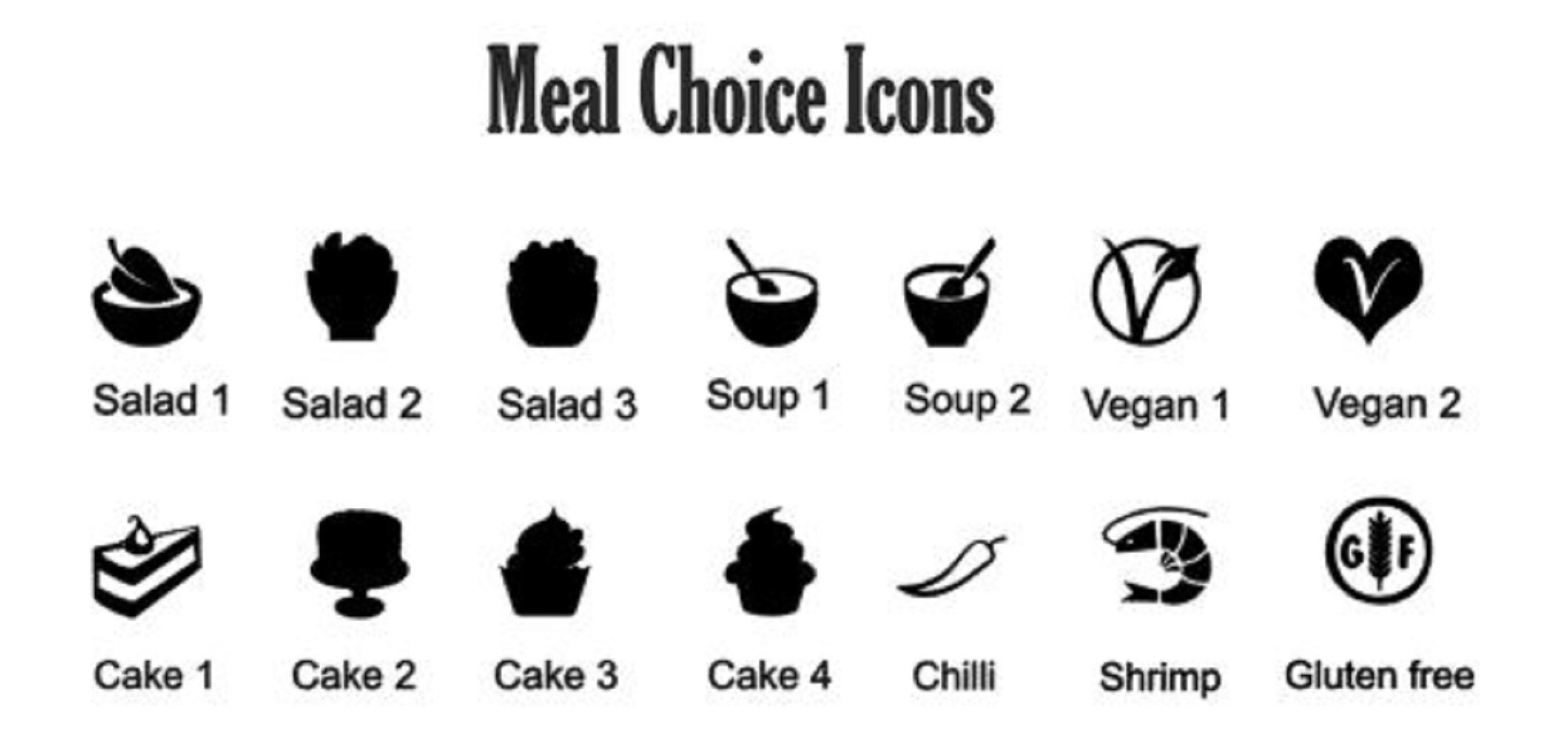 Meal Choice Stickers