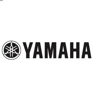 Set of 2 Yamaha Logo Replica Vinyl Decal Car Window Bumper Sticker