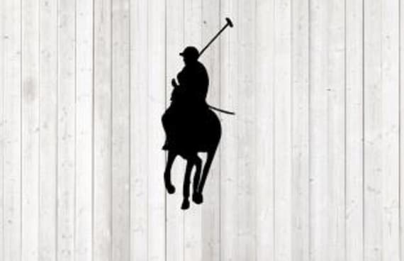 Big Size Polo Player Decal (7