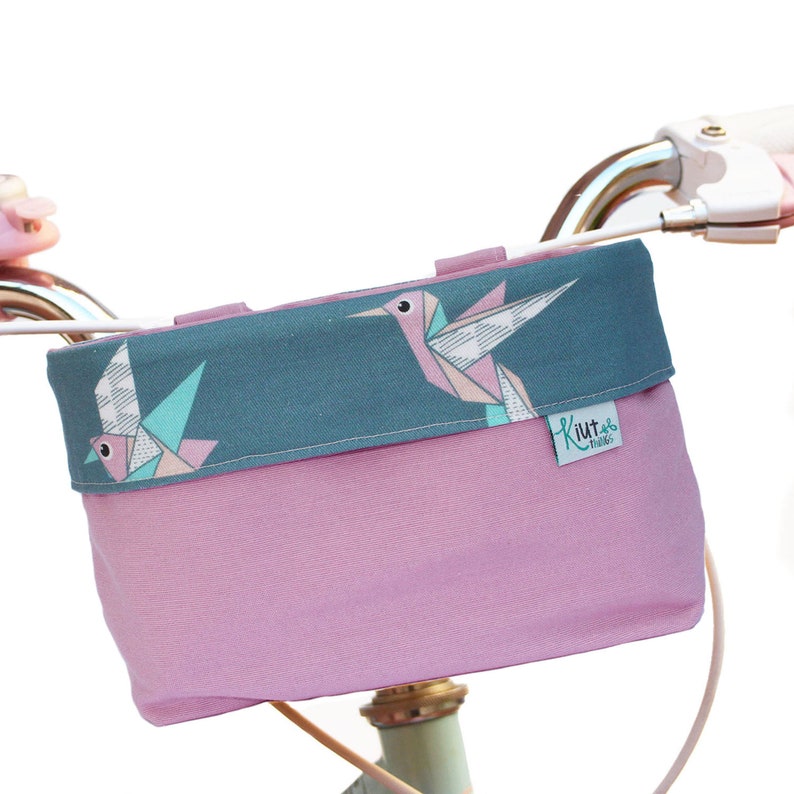 Eco friendly bike and scooter basket for kids made with Etsy