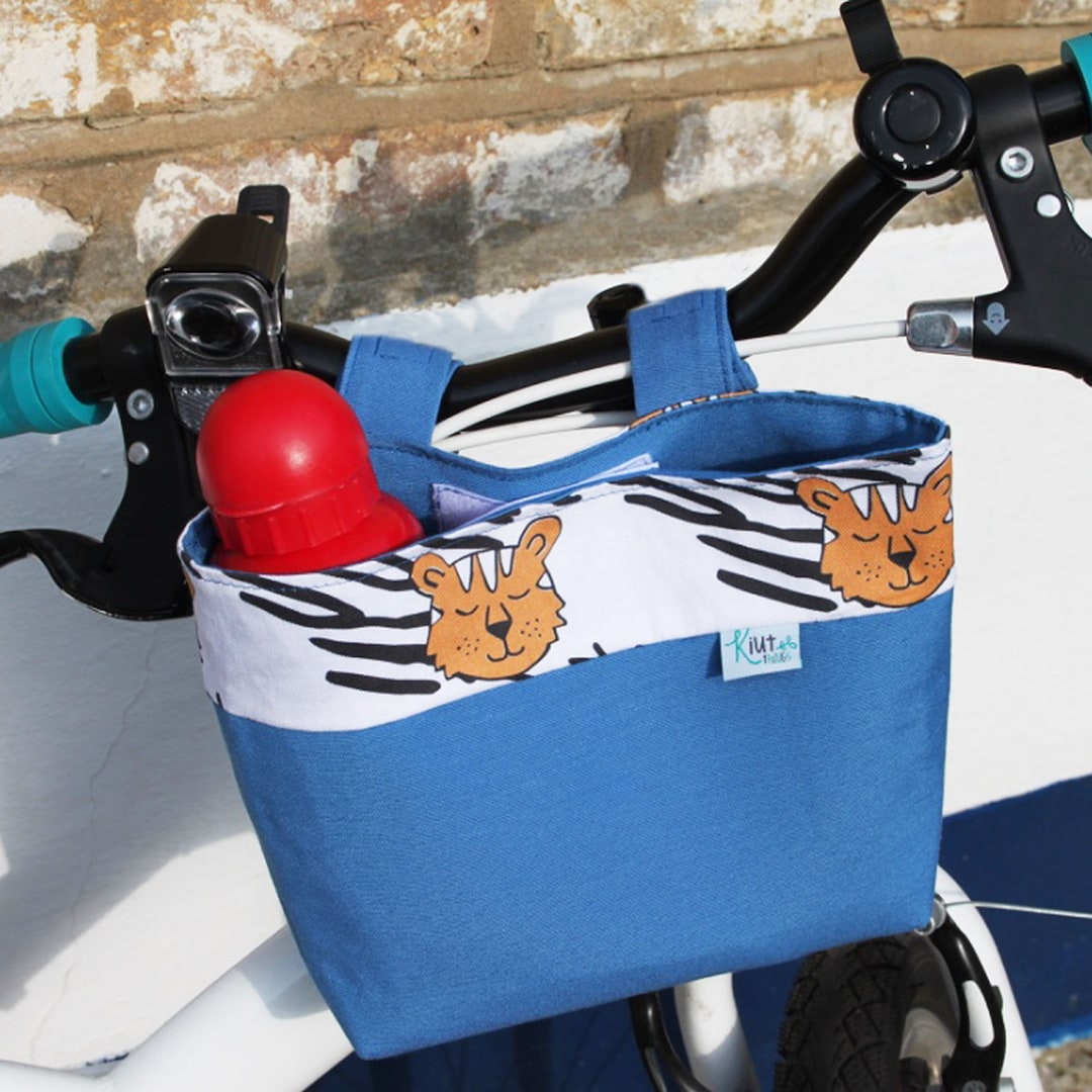 Bike Basket for Kids With Tigers Print Bicycle Accessories Etsy