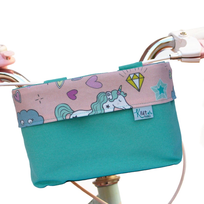 Eco Friendly Bike Basket for Kids Made With Unicorn Print Etsy UK