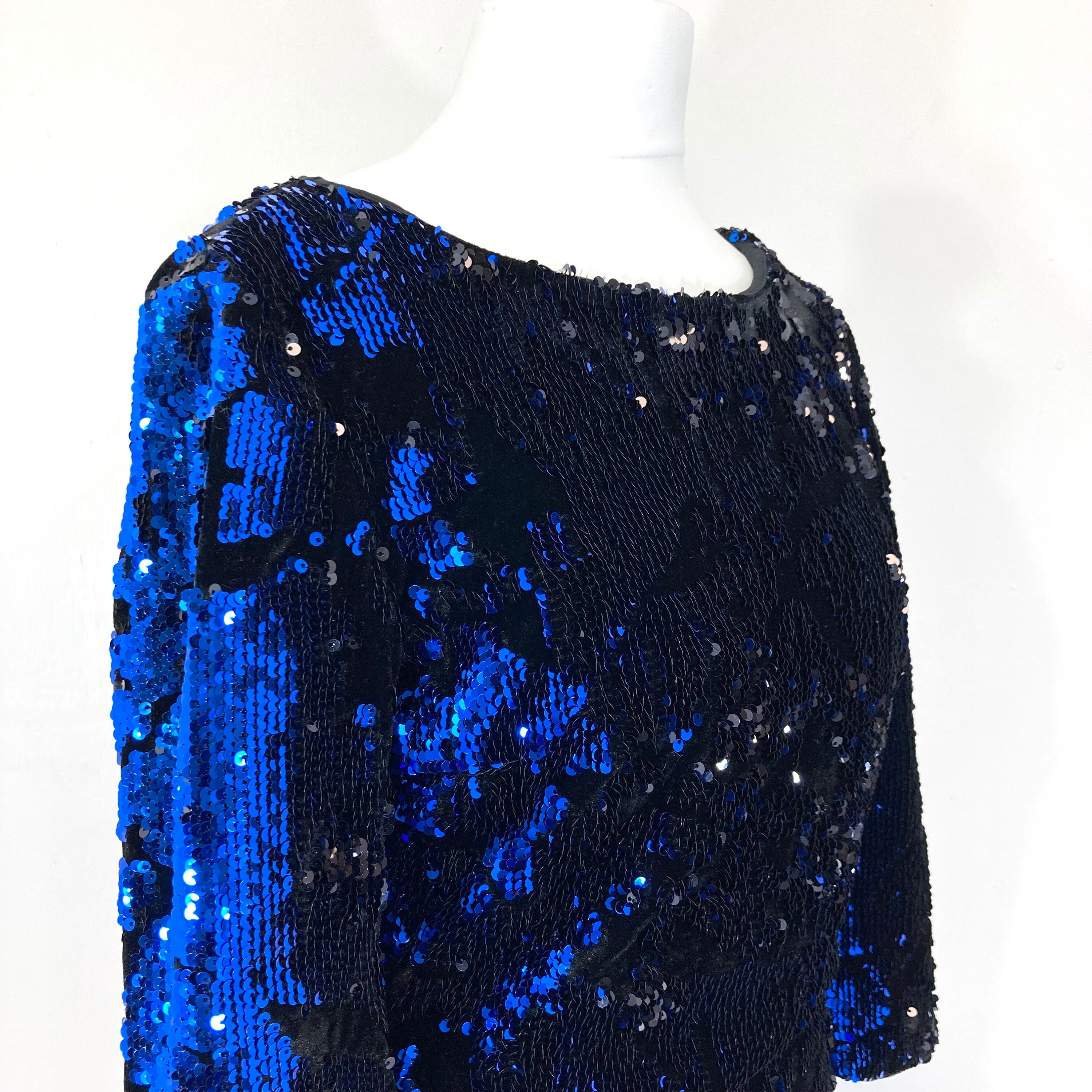 blue glitter dress zara ZARA Midi/Long Cocktail Dress Blue Sequin Size Medium NWT  Style Exchange  Boutique PGH