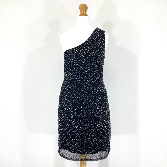 open lace back dress French Connection Alexis Cotton One Shoulder Dress - Green - Size 2 & 4 main image 0