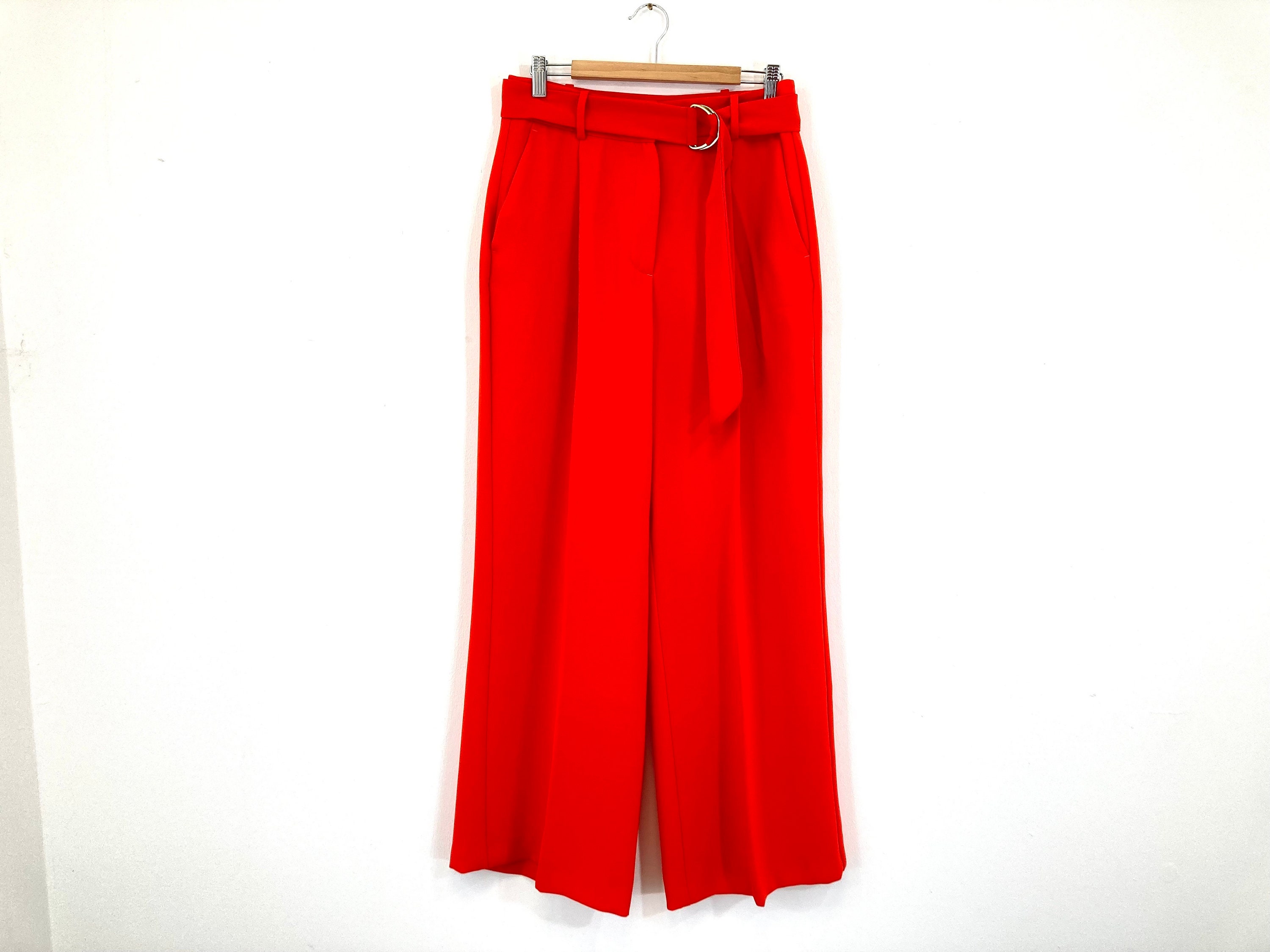 Pantaloni a gamba larga Zara Arancione Vintage moderno