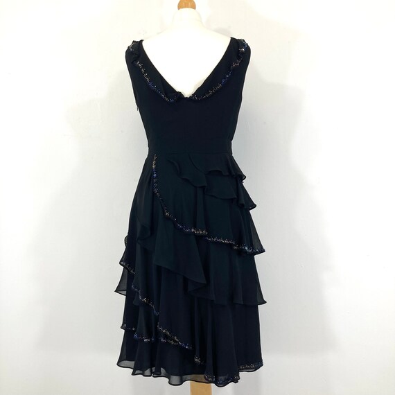 pink black dress Asymmetric satin and lace mini dress main image 0