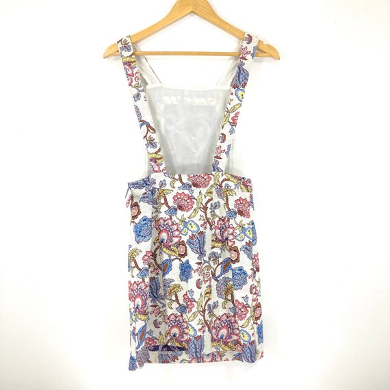 Topshop floral shop pinafore