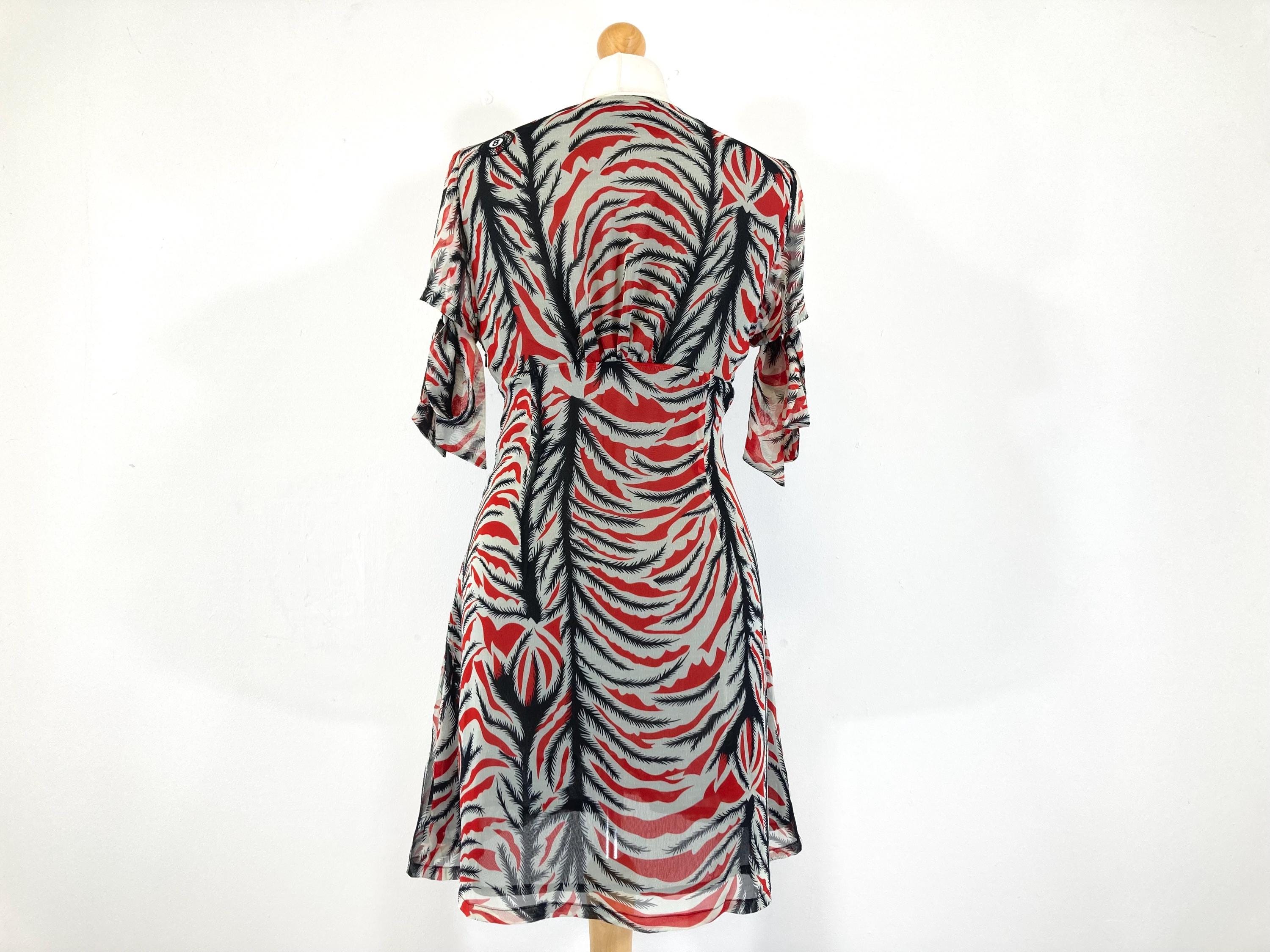 Embroidered Dress / Laura for Topshop / Laura Lees / Red / Black