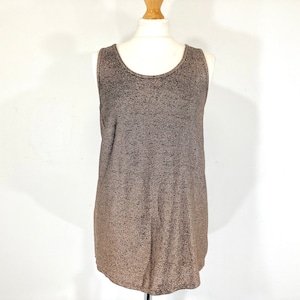 Gold Knit Top / Next / Vest / Black / Gold / Metalic / Modern Vintage / Size 10