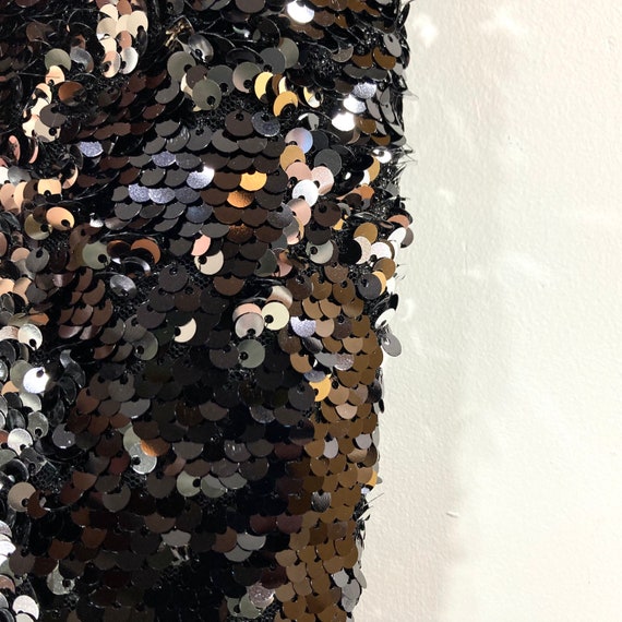 Sequinned Midi Dress / Miss Selfridge / Black / Silver / Sequins / One Shoulder / Modern Vintage / Size 8 / EU 36 - Etsy Sequinned Midi Dress / Miss Selfridge / Black / Silver / Sequins / One Shoulder / Modern Vintage / Size 8 / EU 36 - Etsy