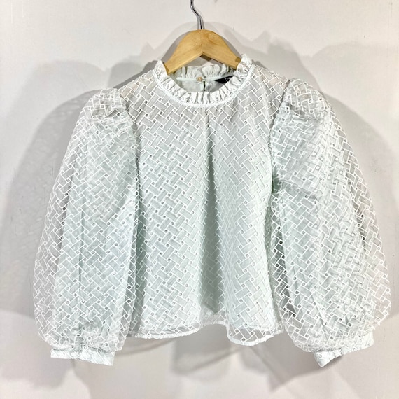 Blouse manche bouffante zara new arrivals