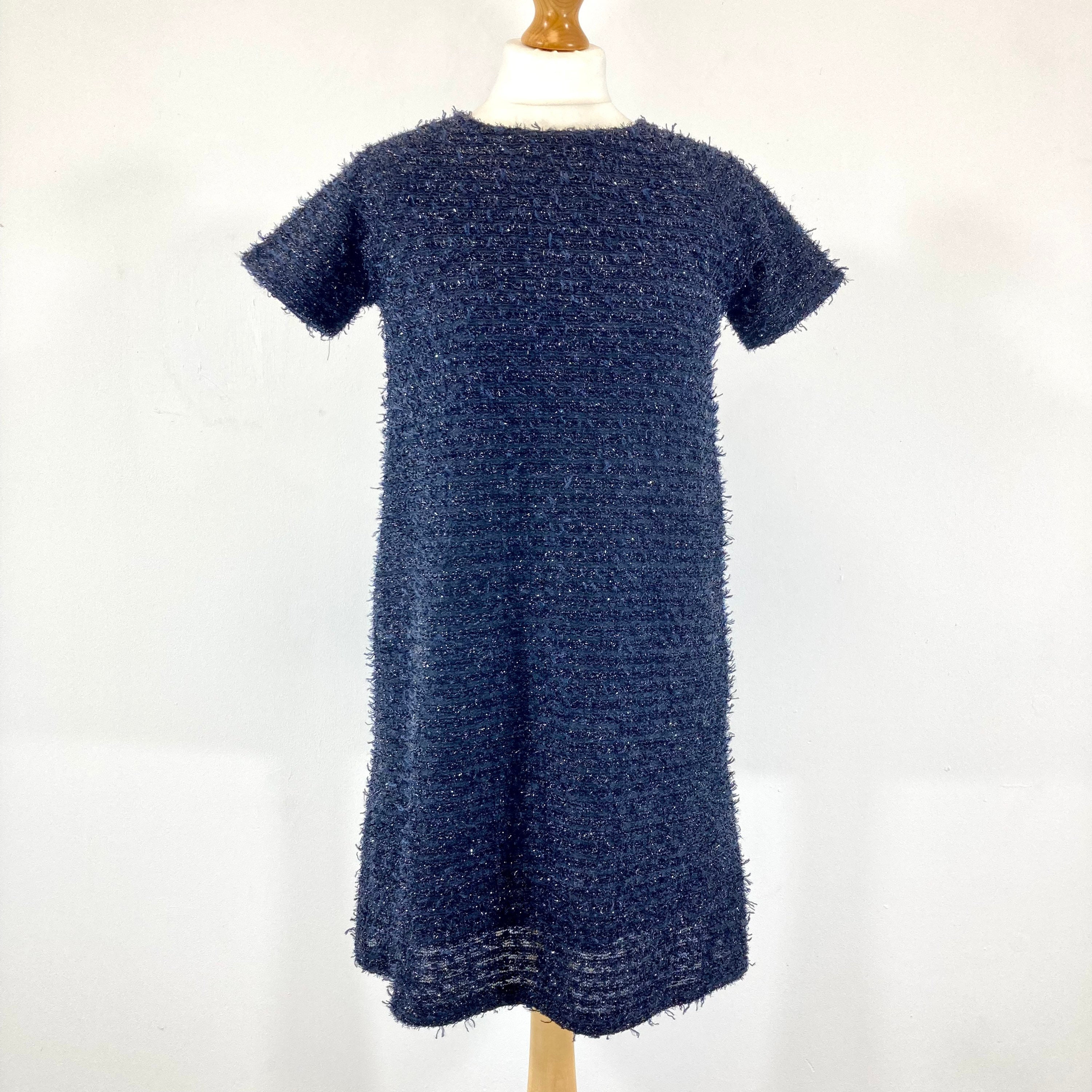 Navy Blue Burnt Orange Dress - Etsy
