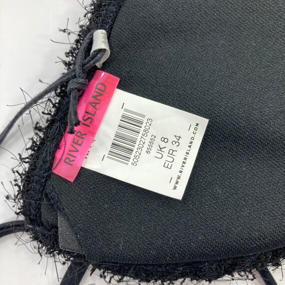 Fluffy Bikini / River Island / Black / Silver / Furry… Gem