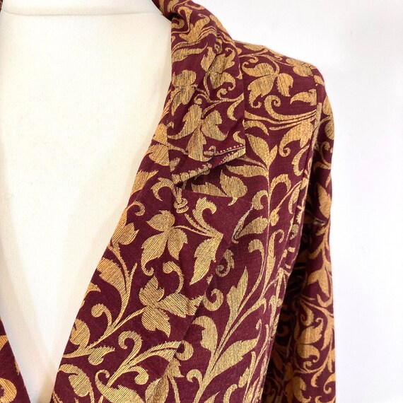 Vintage Abstract Pattern Blouse / West and Webb /… - image 10