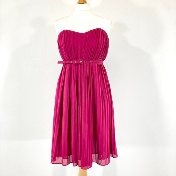 Strapless Dress / French Connection / Pink / Pleated / Angel / Modern Vintage / Size 12 / EU 40 - Etsy Denmark Strapless Dress / French Connection / Pink / Pleated / Angel / Modern Vintage / Size 12 / EU 40 - Etsy Denmark