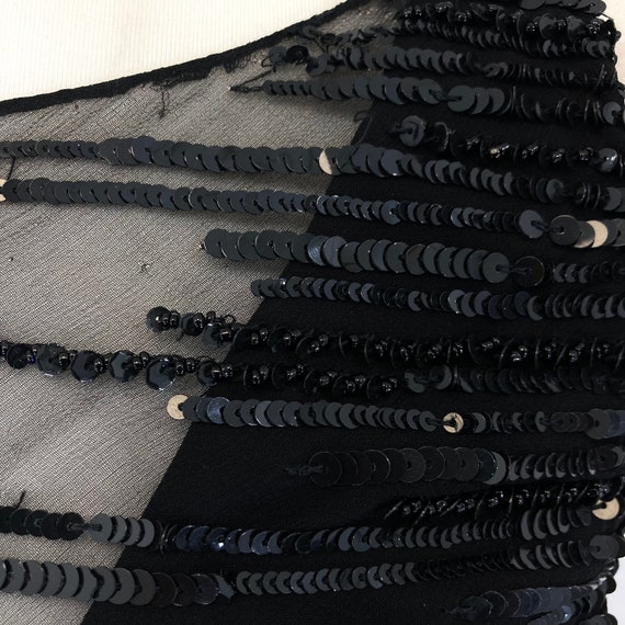 Sequinned Maxi Dress / Frank Usher / Black / Sequ… - image 8