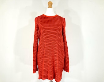 Knitted Midi Dress / COS / Red / Knit / Textured Knit / Modern Vintage / Size S - Etsy Australia Knitted Midi Dress / COS / Red / Knit / Textured Knit / Modern Vintage / Size S - Etsy Australia