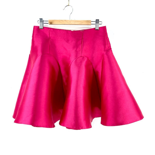 Structured Fluted Mini Skirt / ASOS / Pink / Structured / Fluted / Modern Vintage / 80s Inspired / Modern Vintage / Uk 10 / EUR 38
