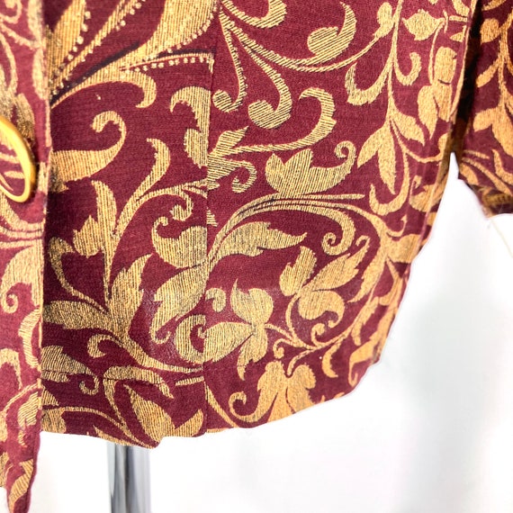 Vintage Abstract Pattern Blouse / West and Webb /… - image 8