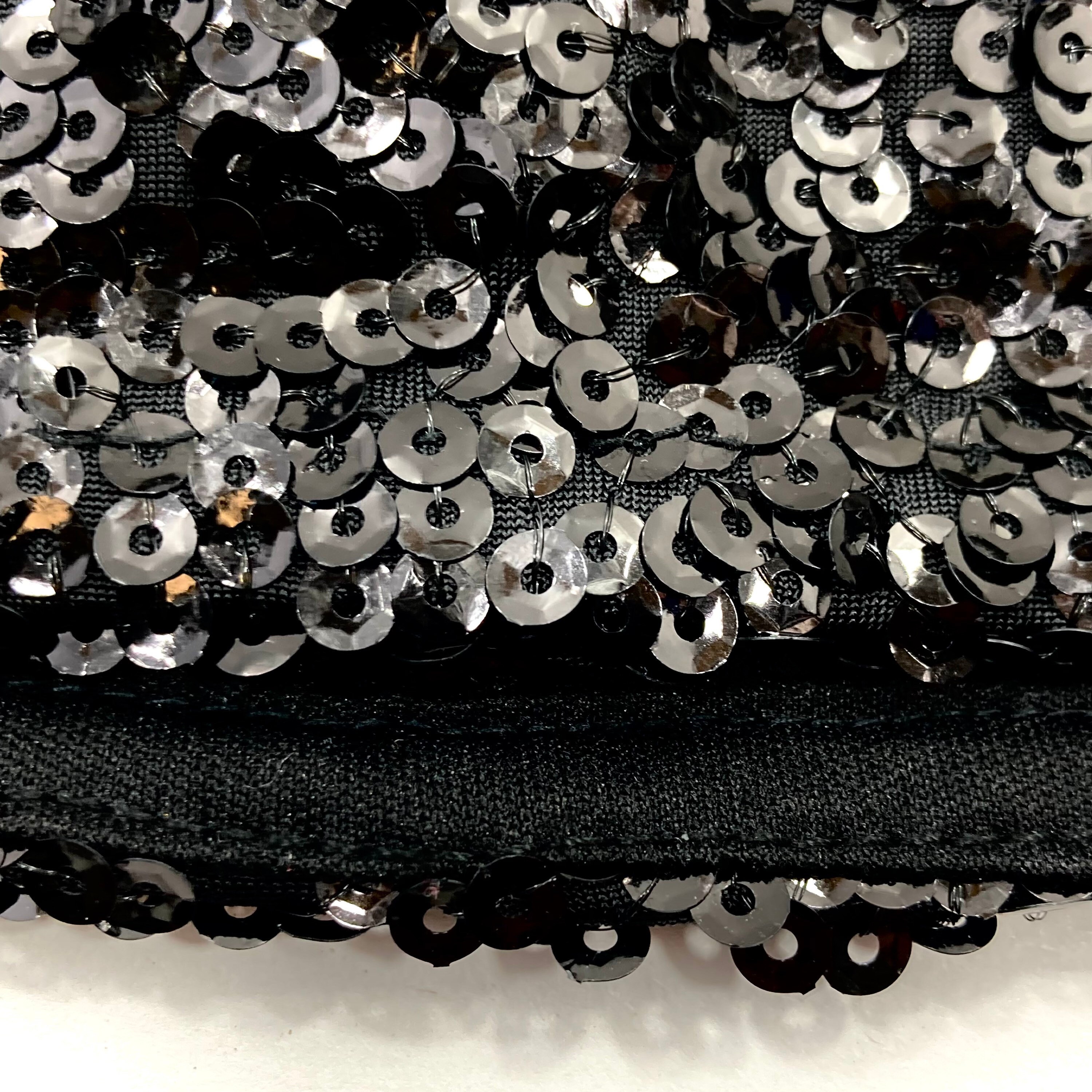 Mini-jupe Noire Miss Selfridge Taille 10 UK Avec Volants Et Paillettes - Occasion Très Bon état