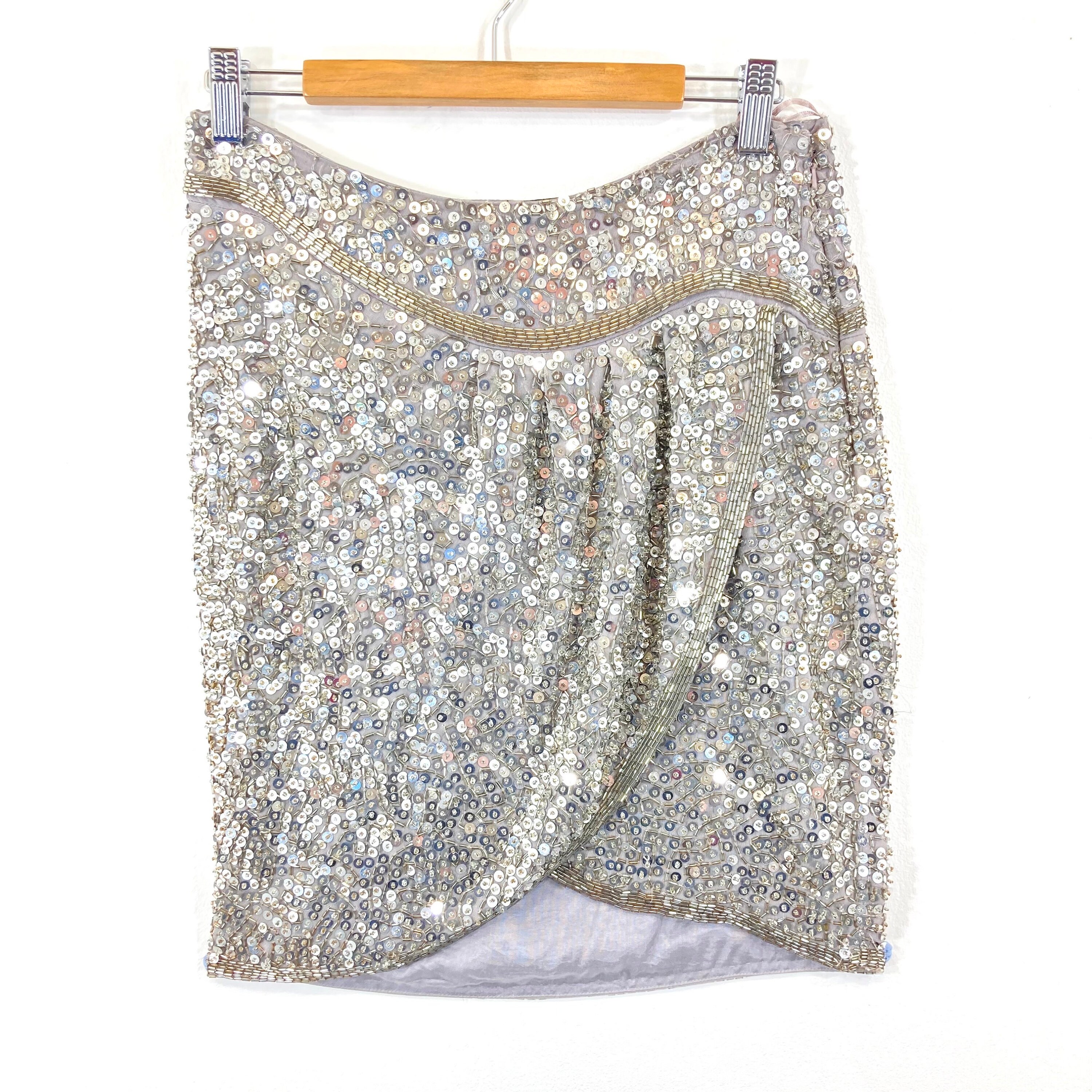 Jaeger gold sequin skirt hotsell