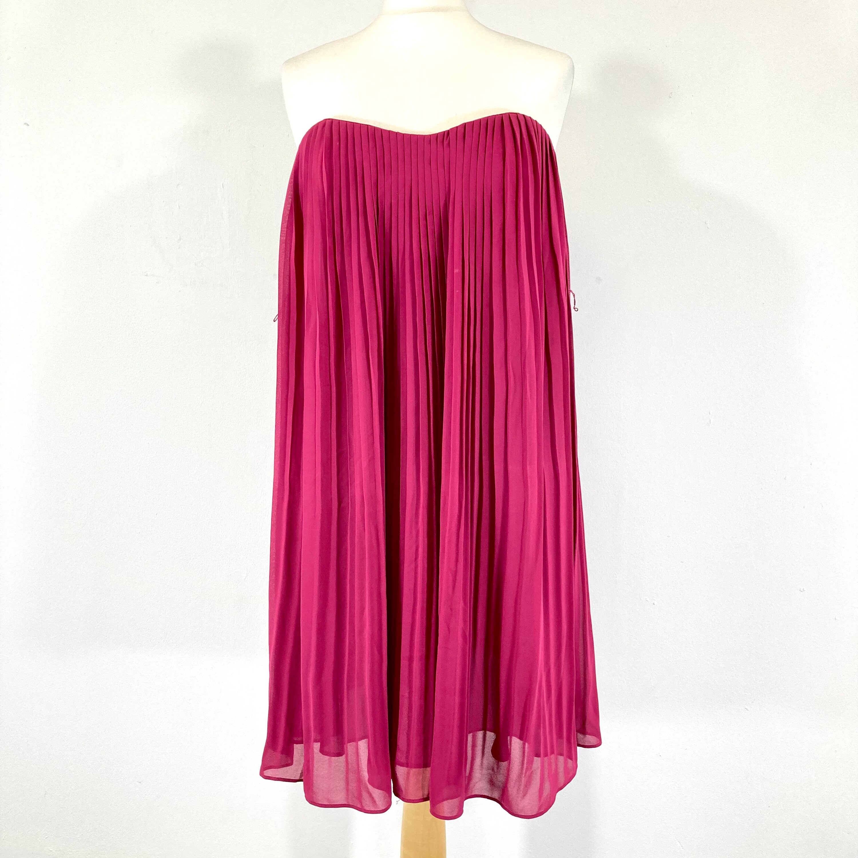 Strapless Dress / French Connection / Pink / Pleated / Angel / Modern Vintage / Size 12 / EU 40 - Etsy Israel Strapless Dress / French Connection / Pink / Pleated / Angel / Modern Vintage / Size 12 / EU 40 - Etsy Israel
