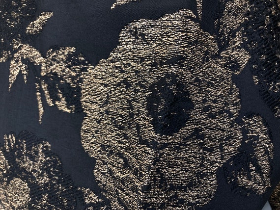 petite gold mother of the bride dresses Zara Basic women's black floral dress size L – Solé Resale Boutique