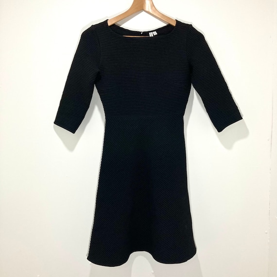 knee length dresses for ladies Lidia Rib Knit A-Line Mini Dress in scarlet red main image 1