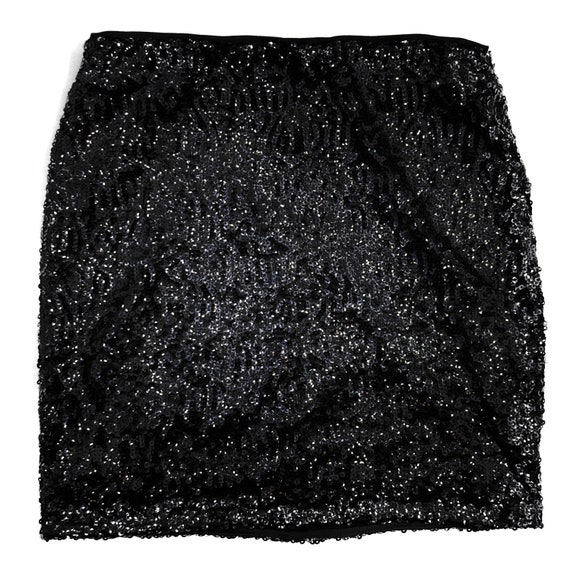 Black sequin skirt size 8 sales