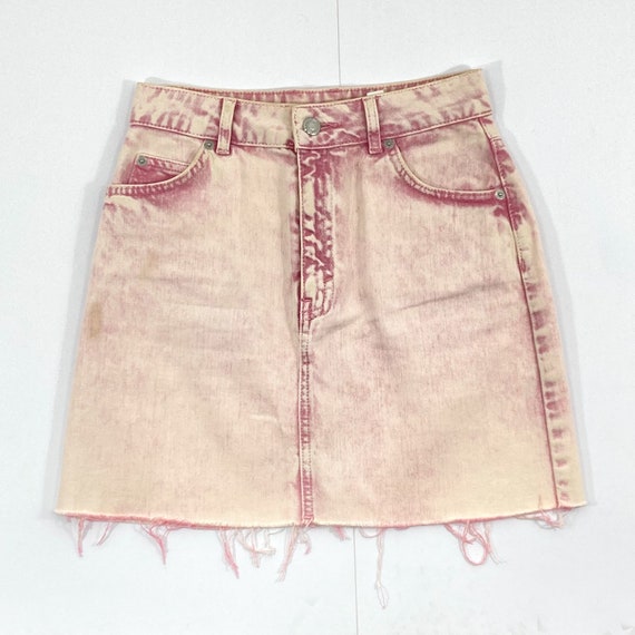 Pink denim skirt topshop hotsell