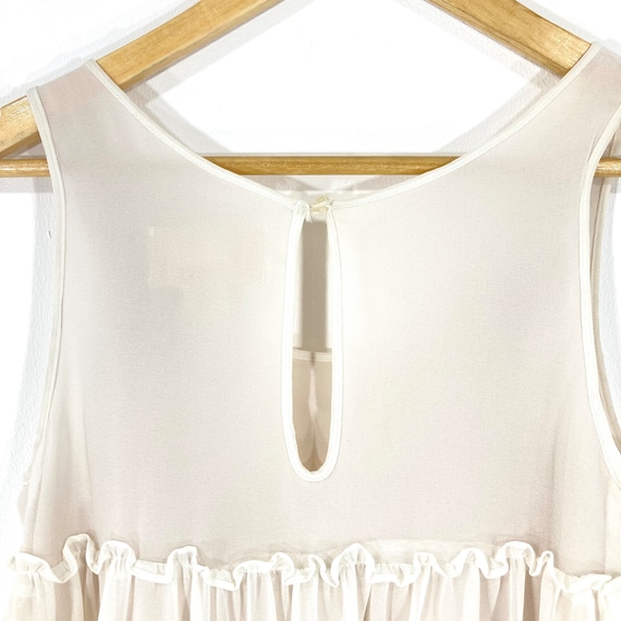 Buy Sheer Trapeze Dress / H&M / White / Cream / Beaded / Modern Vintage /  Size 32 Online in India - Etsy