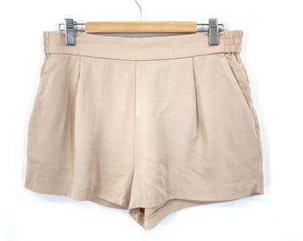 Light weight Shorts / Allsaints / Tan / laced / Hot Pants / Modern Vintage / Size UK 10