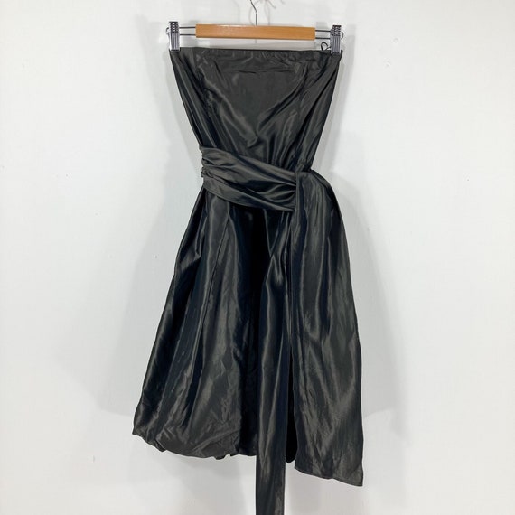 Sleeveless Party Dress / Zara / Black / Grey / Charcoal / Sash Waist /  Modern Vintage / Size XS - Etsy Israel