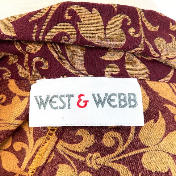Vintage Abstract Pattern Blouse / West and Webb /… - image 3