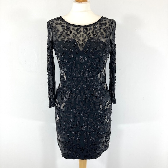 beaded ruffle midi dress Green Beaded Midi Dress With Sheer Ruffled Sleeves