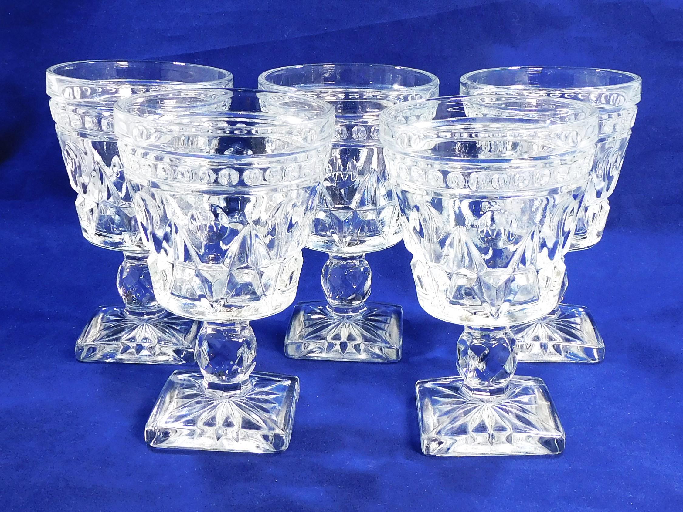 Vintage Square Wine Glasses - Etsy