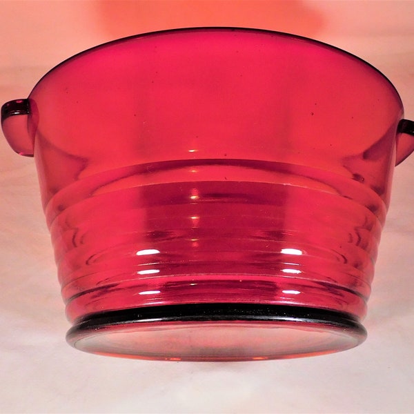 Red Ice Bucket Etsy