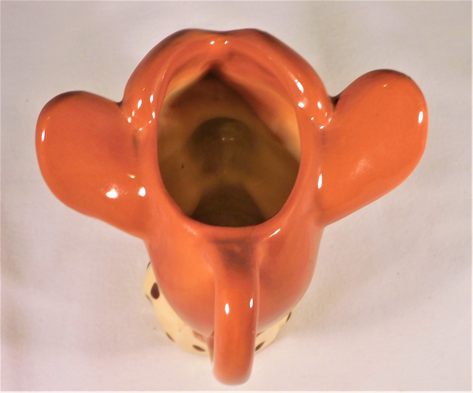 Vintage Cow Creamer Ceramic Elsie Style Head Yellow & Black Etsy