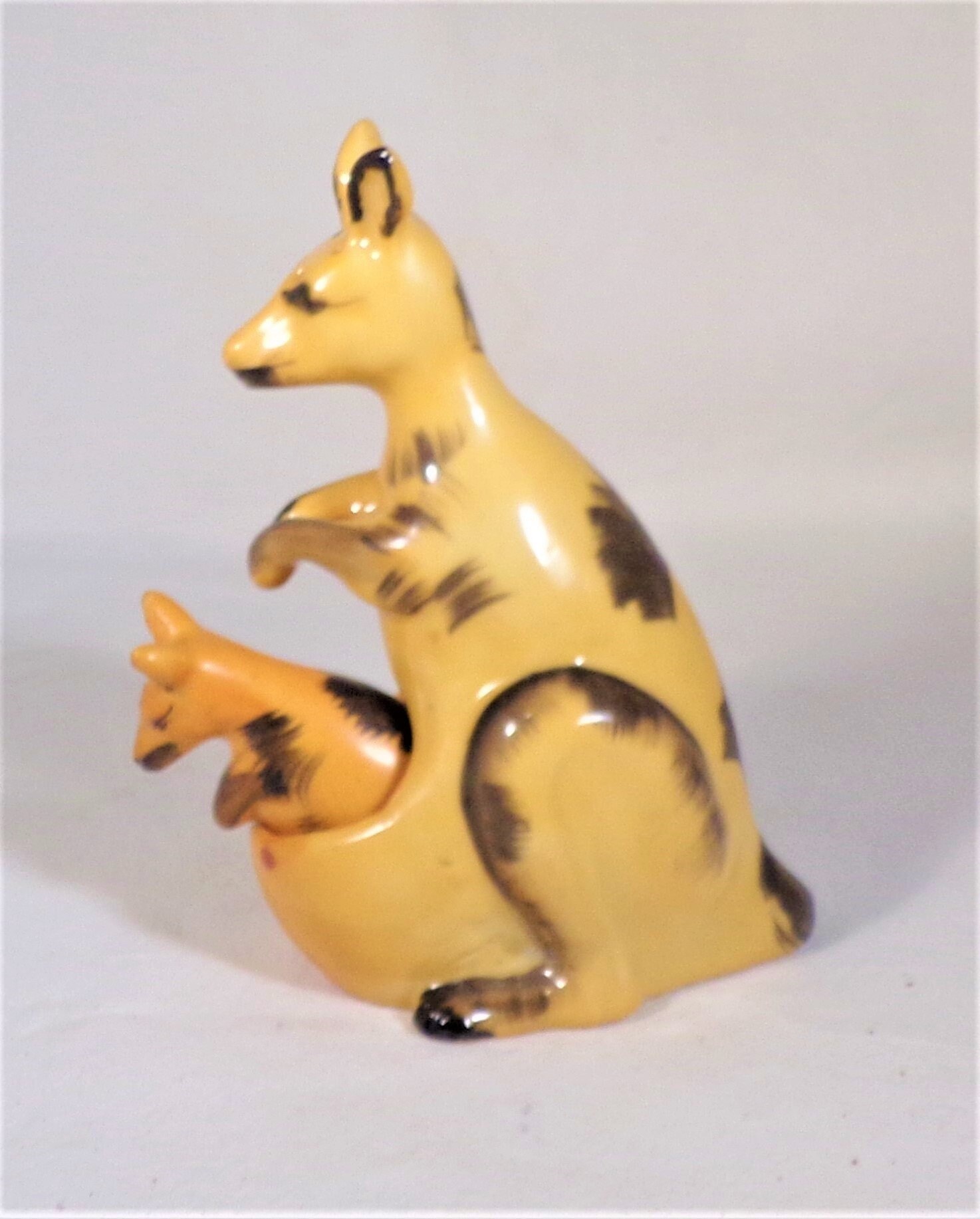 Salt & Pepper Shakers Mother Kangaroo Pouched Joey Porcelain