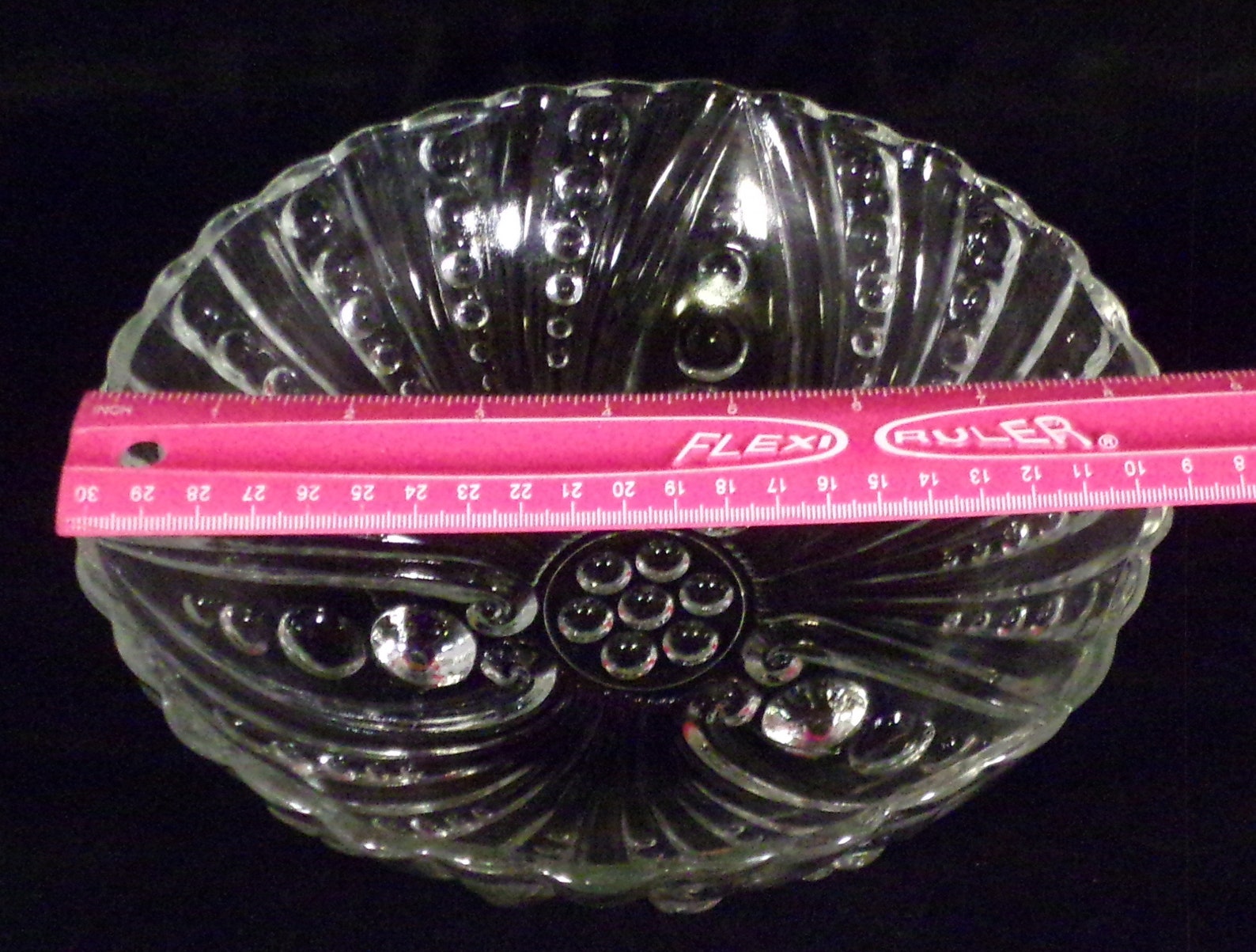 Anchor Hocking Oyster & Pearl Bowl Clear Glass 3 Footed Etsy