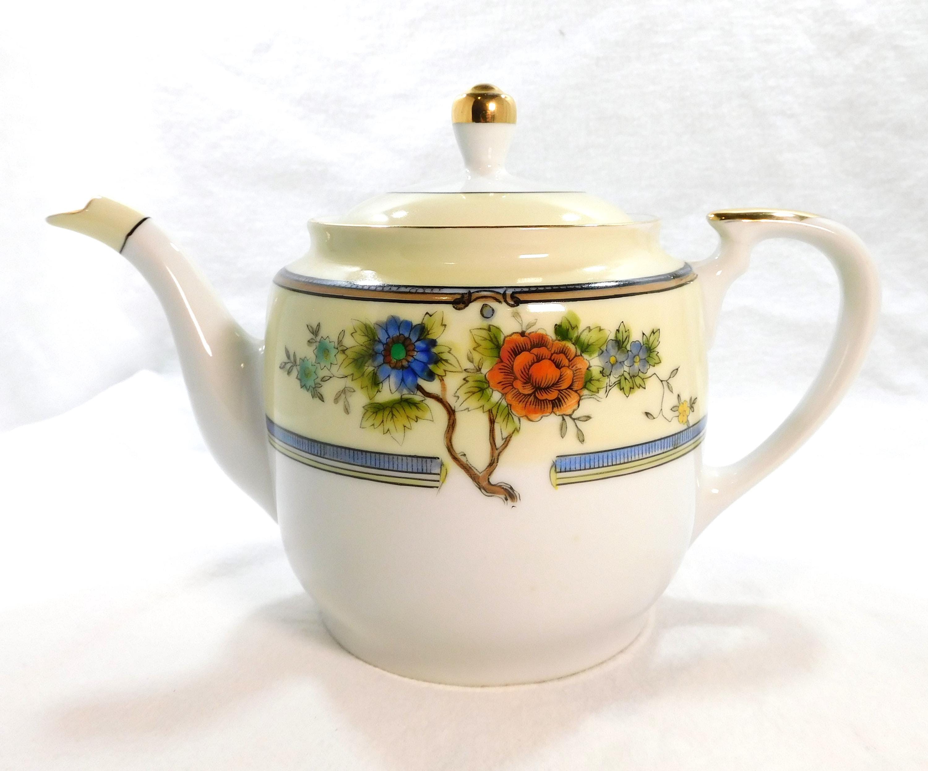 Vintage Noritake Teapot - Etsy