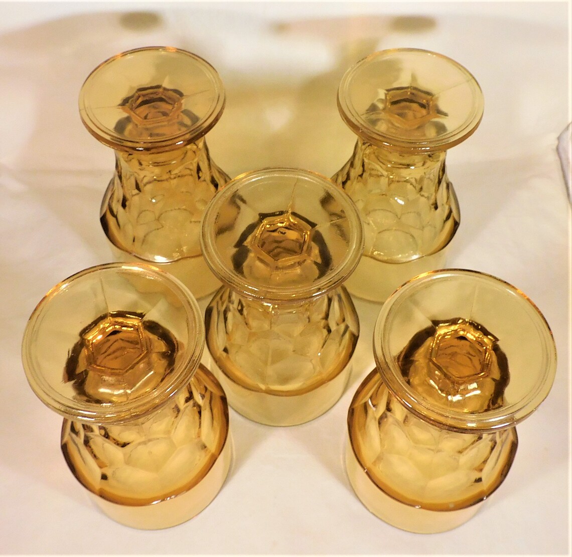 Anchor Hocking Set 5 Stemmed Iced Tea Glasses Pattern Etsy