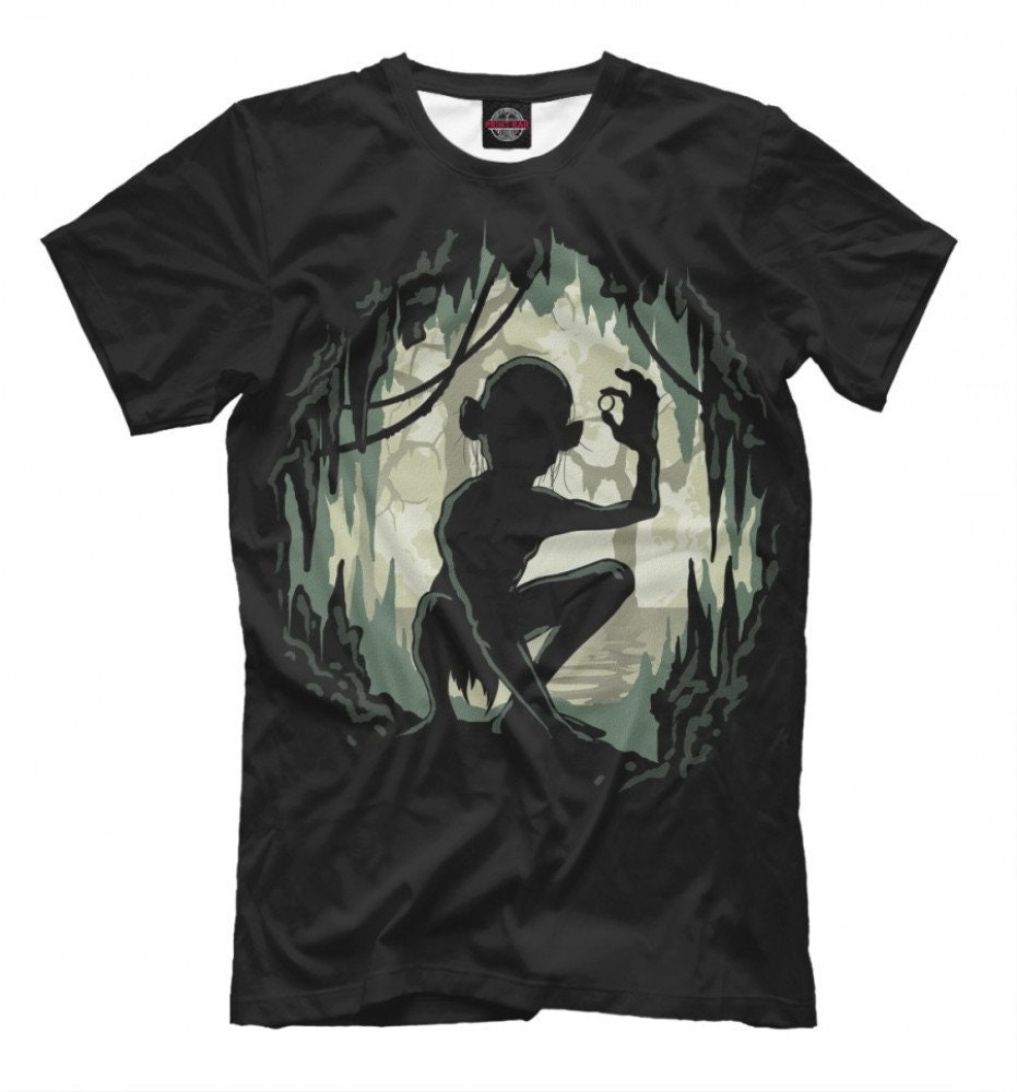 Der Herr der Ringe Gollum TShirt TLOTR Tee Herren Damen Etsy