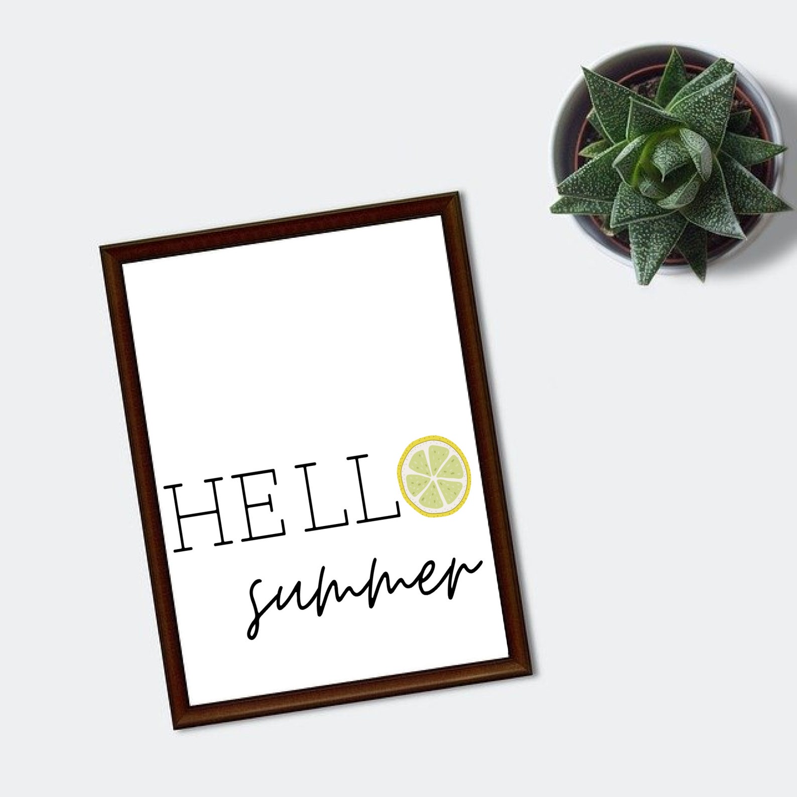 Hello Summer Lemon Sign Lemon Summer Decorations Lemon | Etsy