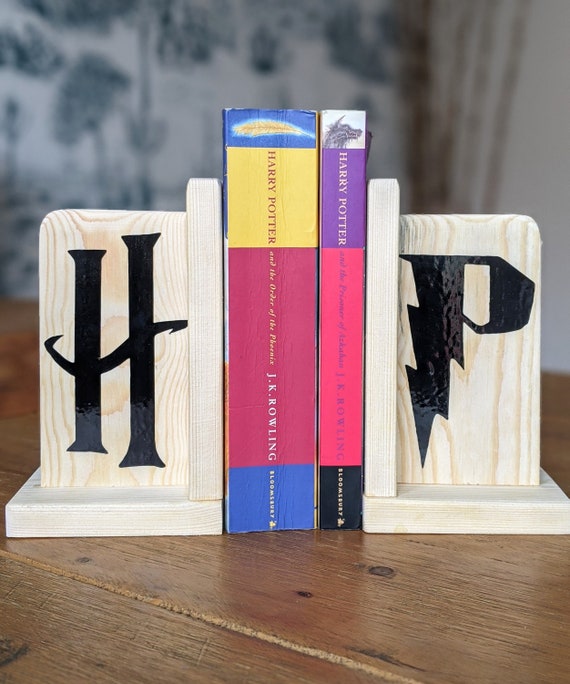 Harry Potter Book Ends A Pair Etsy