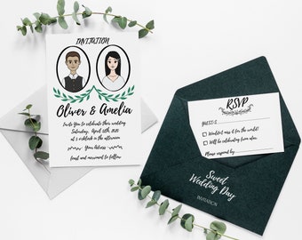 Anime Wedding Invite Etsy Anime Wedding Invite Etsy