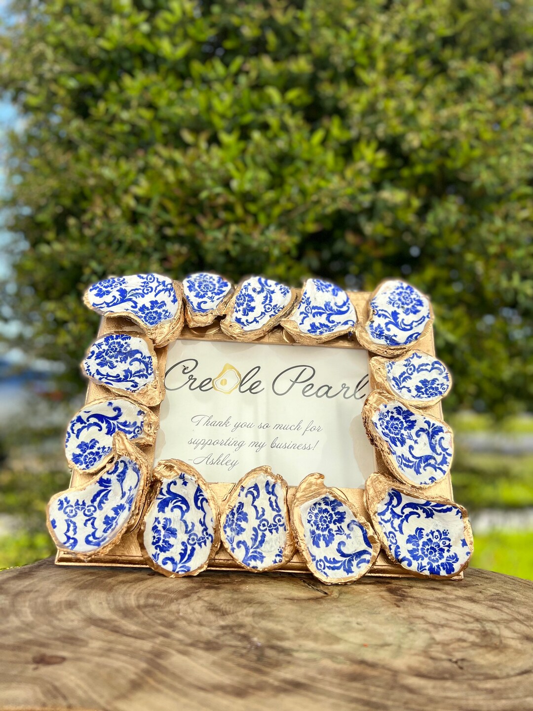 Spring Osier Frame Oyster Frame Blue Spring Design - Etsy