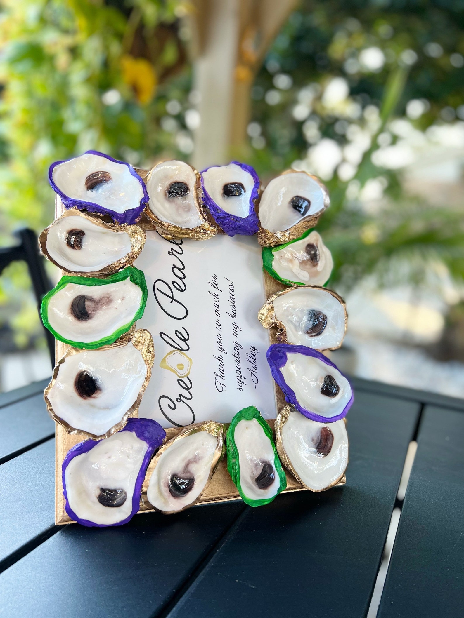 mardi gras oyster wreath