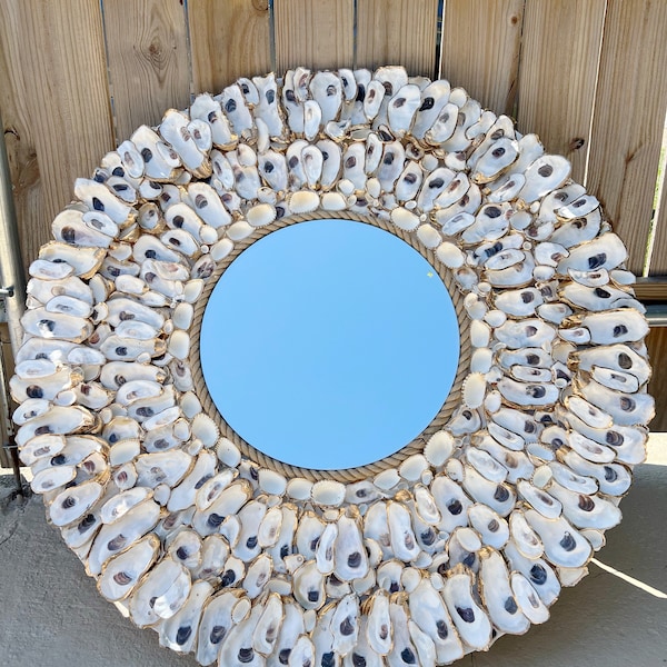 Round 32 inch Oyster Mirror